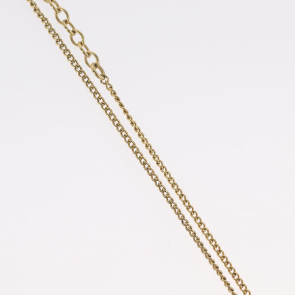 Christian Dior Necklace metal Gold Tone Auth BA11482