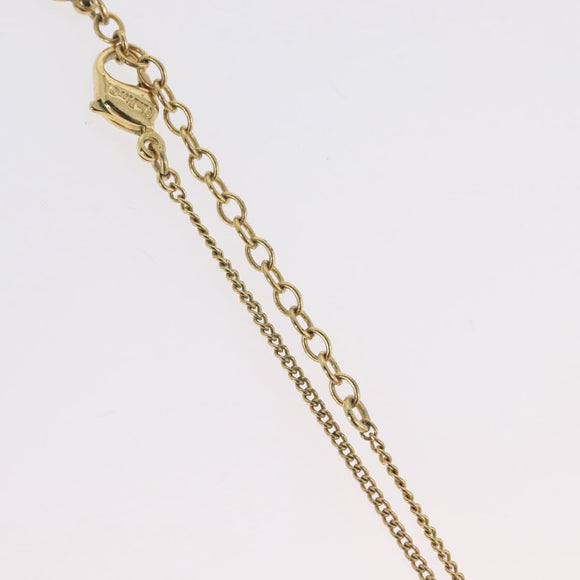 Christian Dior Necklace metal Gold Tone Auth BA11482