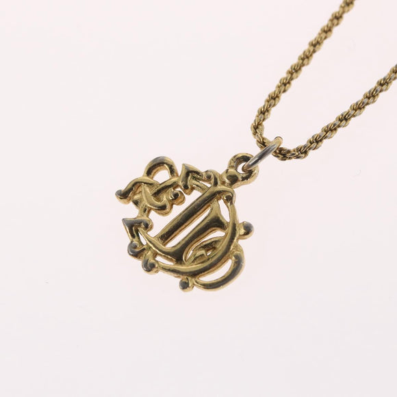 Christian Dior Ketting metaal Goudkleurig Auth BA11483