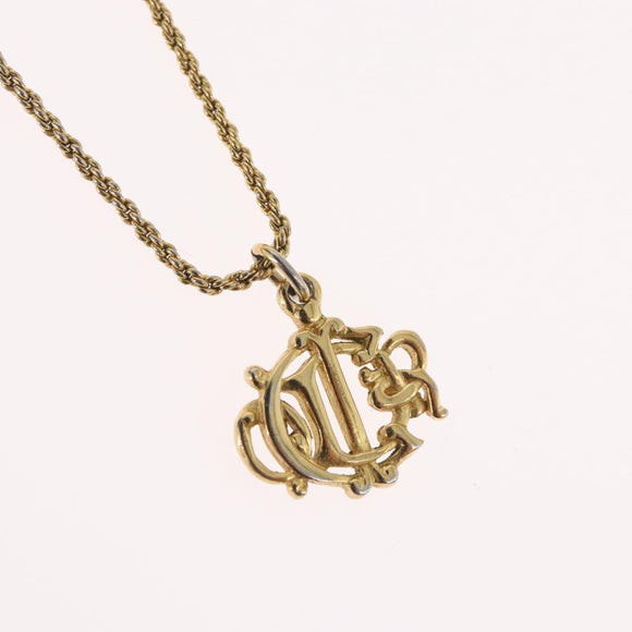 Christian Dior Ketting metaal Goudkleurig Auth BA11483