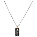 Christian Dior Necklace metal Silver Auth BA11485-1