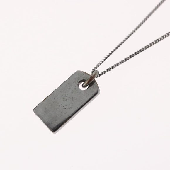 Christian Dior Necklace metal Silver Auth BA11485