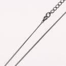 Christian Dior Necklace metal Silver Auth BA11485-15