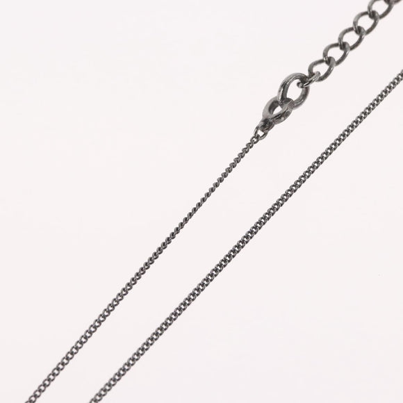 Christian Dior Necklace metal Silver Auth BA11485