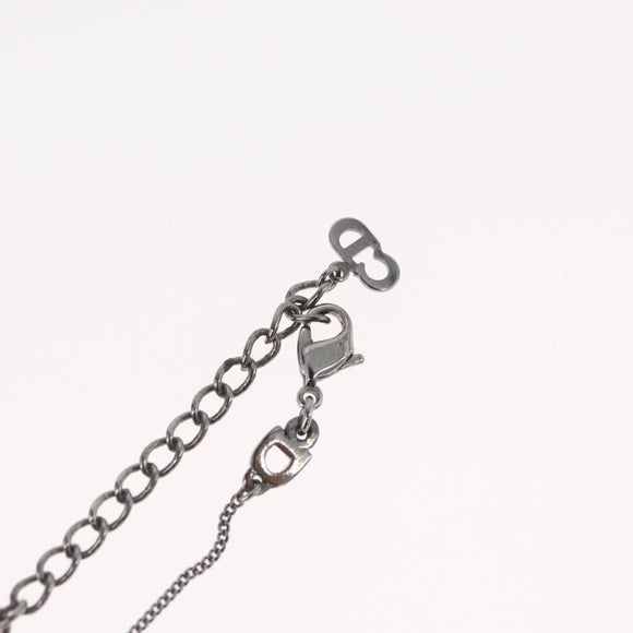 Christian Dior Necklace metal Silver Auth BA11485