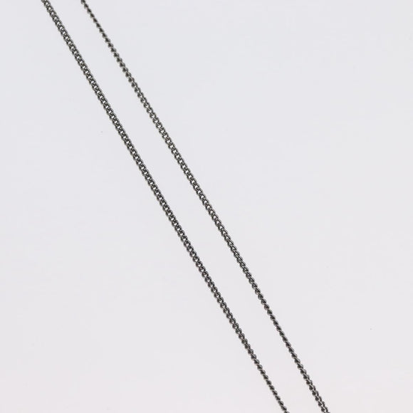 Christian Dior Necklace metal Silver Auth BA11485