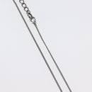 Christian Dior Necklace metal Silver Auth BA11485-7