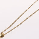 Christian Dior Necklace metal Gold Tone Auth BA11487-12