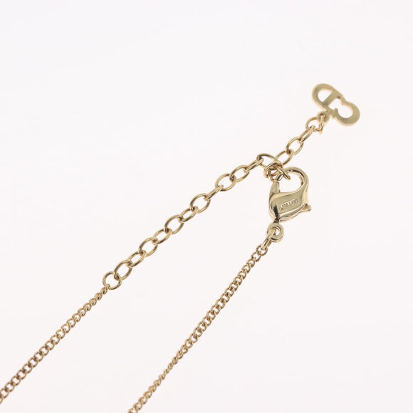 Christian Dior Necklace metal Gold Tone Auth BA11487