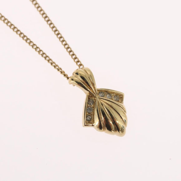 Christian Dior Necklace metal Gold Tone Auth BA11487
