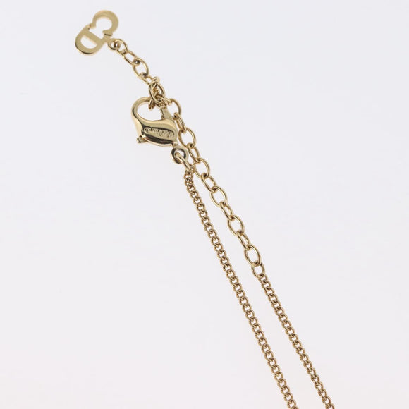 Christian Dior Necklace metal Gold Tone Auth BA11487