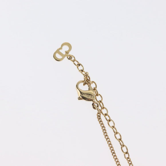 Christian Dior Necklace metal Gold Tone Auth BA11487