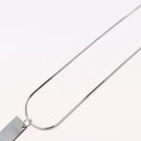 Christian Dior Necklace metal Silver Auth BA11491A-11