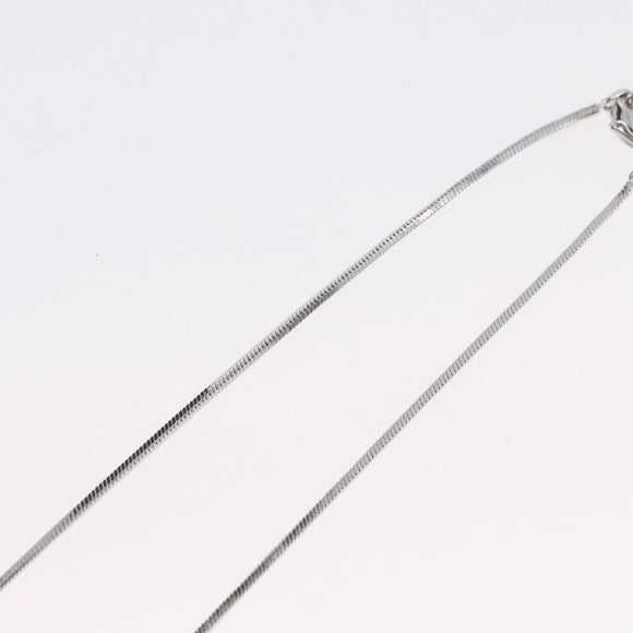 Christian Dior Necklace metal Silver Auth BA11491A
