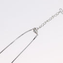 Christian Dior Necklace metal Silver Auth BA11491A-14