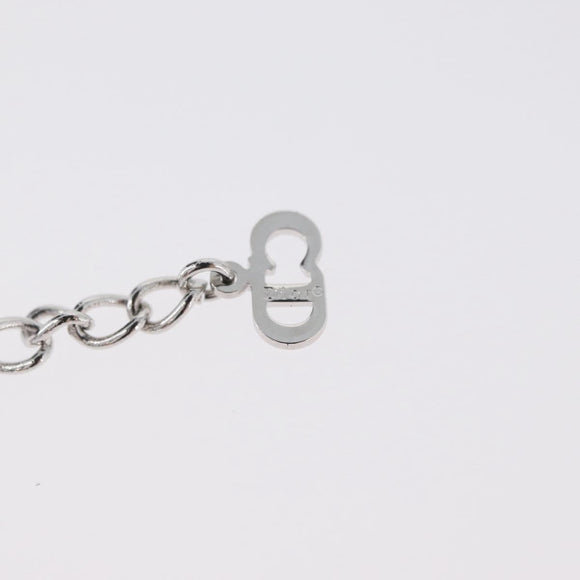 Christian Dior Necklace metal Silver Auth BA11491A