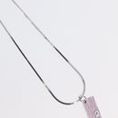 Christian Dior Necklace metal Silver Auth BA11491A-4