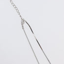 Christian Dior Necklace metal Silver Auth BA11491A-7
