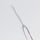 Christian Dior Necklace metal Silver Auth BA11491A-8