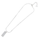 Christian Dior Necklace metal Silver Auth BA11491A-9