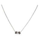 Christian Dior Necklace metal Silver Auth BA11492-1