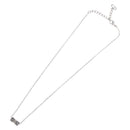 Christian Dior Necklace metal Silver Auth BA11492-11