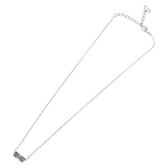 Christian Dior Necklace metal Silver Auth BA11492