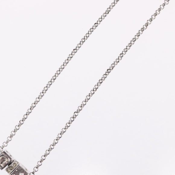 Christian Dior Necklace metal Silver Auth BA11492