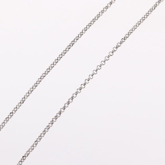 Christian Dior Necklace metal Silver Auth BA11492