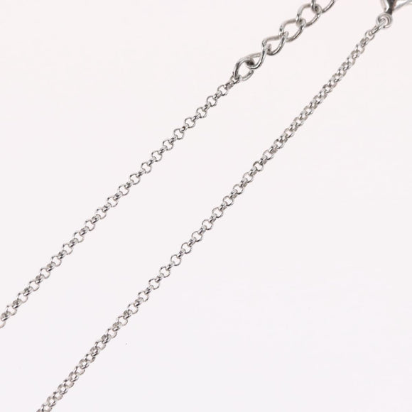 Christian Dior Necklace metal Silver Auth BA11492
