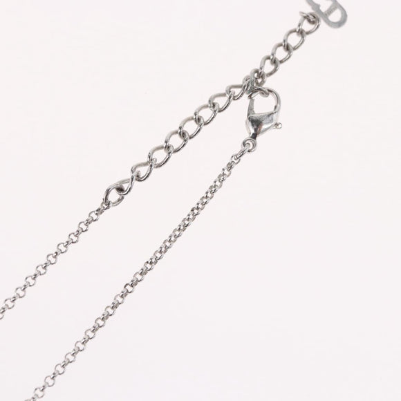 Christian Dior Necklace metal Silver Auth BA11492