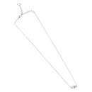 Christian Dior Necklace metal Silver Auth BA11492-2