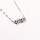 Christian Dior Necklace metal Silver Auth BA11492-3