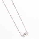 Christian Dior Necklace metal Silver Auth BA11492-5