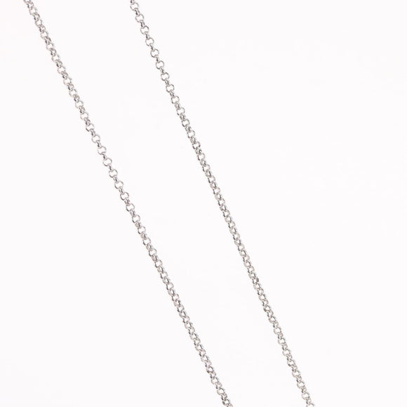 Christian Dior Necklace metal Silver Auth BA11492