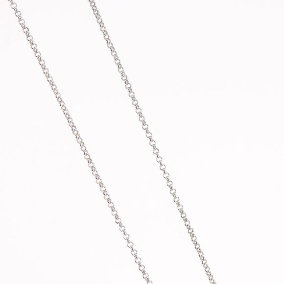 Christian Dior Necklace metal Silver Auth BA11492