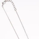 Christian Dior Necklace metal Silver Auth BA11492-8