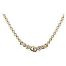Christian Dior Necklace metal Gold Tone Auth BA11497-1