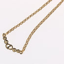 Christian Dior Necklace metal Gold Tone Auth BA11497-12