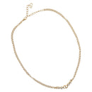 Christian Dior Necklace metal Gold Tone Auth BA11497-2
