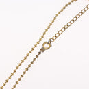 Christian Dior Necklace metal Gold Tone Auth BA11498-14