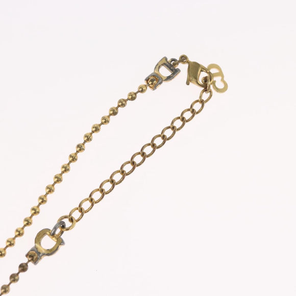 Christian Dior Necklace metal Gold Tone Auth BA11498