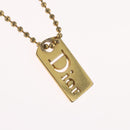 Christian Dior Necklace metal Gold Tone Auth BA11498-3