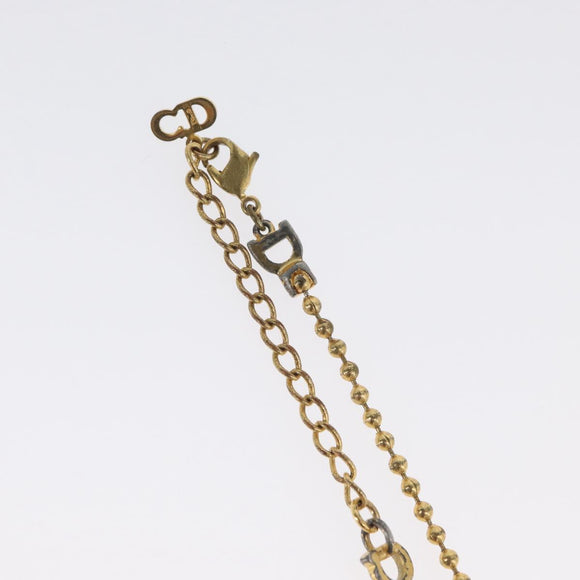Christian Dior Necklace metal Gold Tone Auth BA11498
