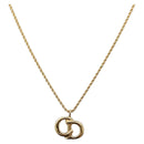 Christian Dior Necklace metal Gold Tone Auth BA11499-1