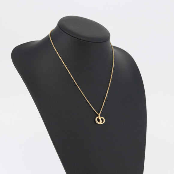 Christian Dior Necklace metal Gold Tone Auth BA11499