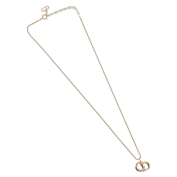 Christian Dior Necklace metal Gold Tone Auth BA11499
