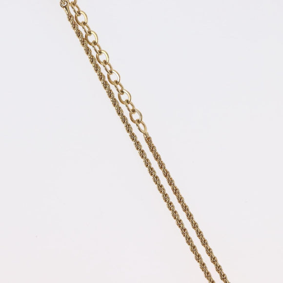 Christian Dior Necklace metal Gold Tone Auth BA11499
