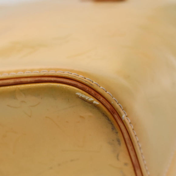 LOUIS VUITTON Monogram Vernis Houston Hand Bag Gris M91053 LV Auth BA1150