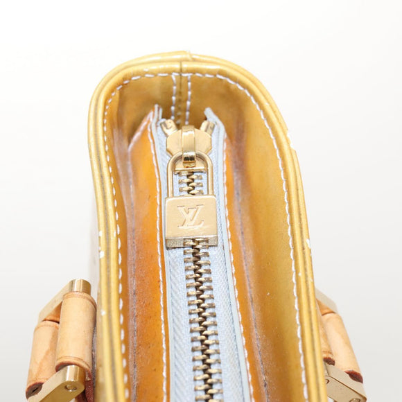 LOUIS VUITTON Monogram Vernis Houston Hand Bag Gris M91053 LV Auth BA1150